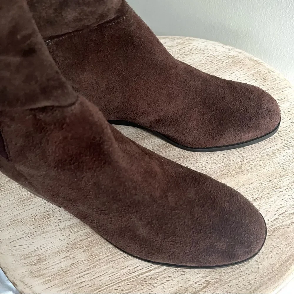 Lucky Brand Calypso Suede Over The Knee Boots in Chocolate Brown NWOB